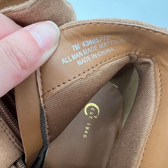 C‎ Est 1946 Brown Heeled Ankle Boots - Picture 3 of 9